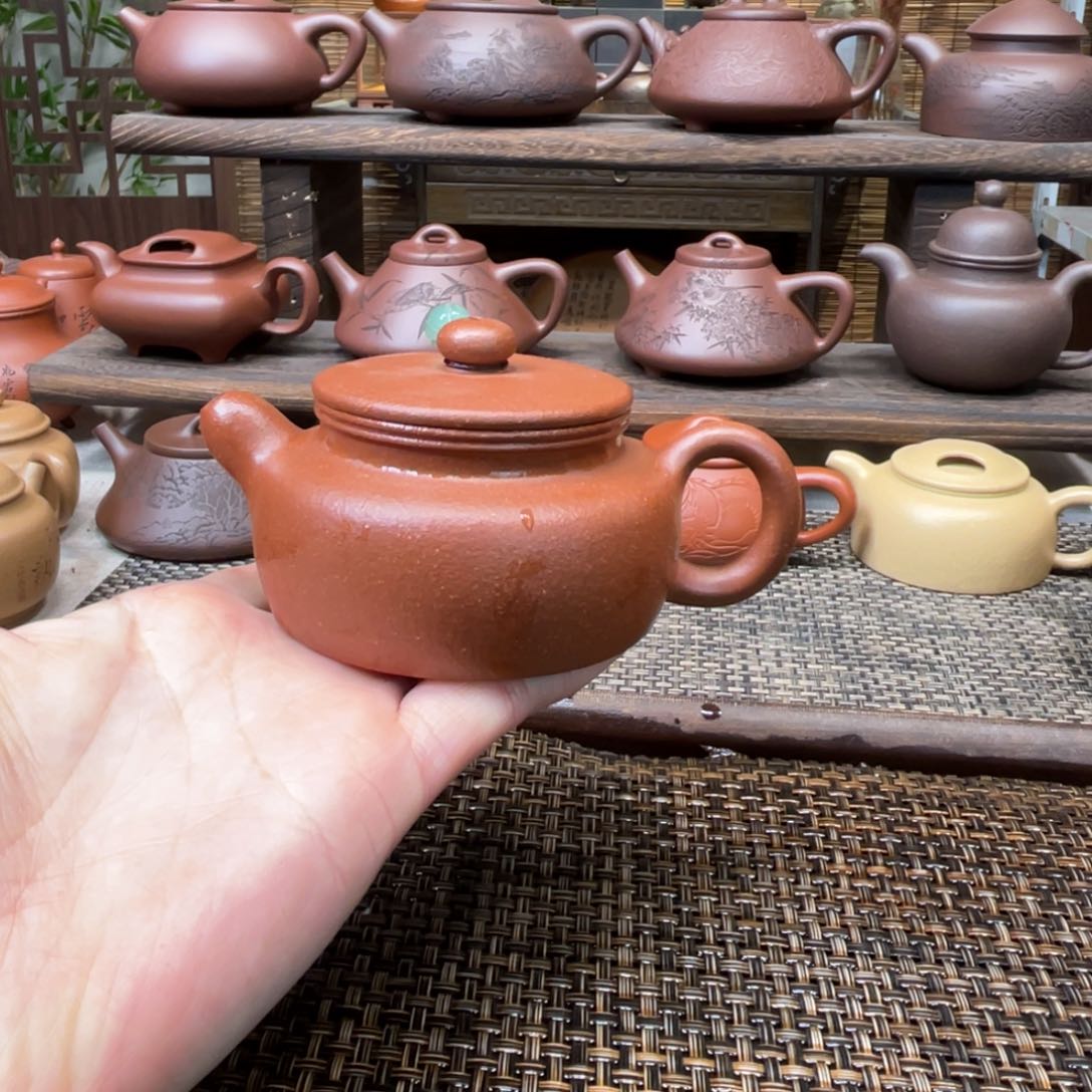 紫砂茶壶宜兴原矿紫砂手工制125