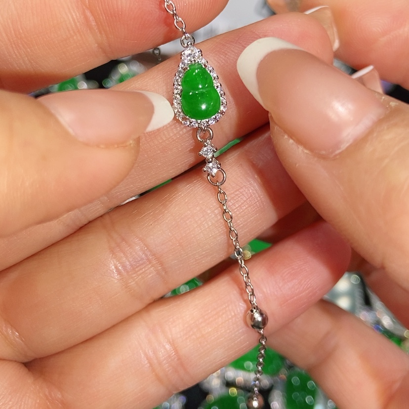 【闪购商品】翡翠手链未镶嵌天然翡翠