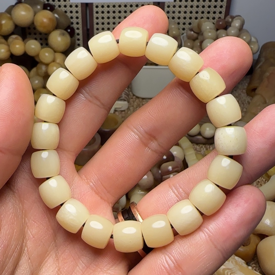 驼骨手串/手链11单圈白透