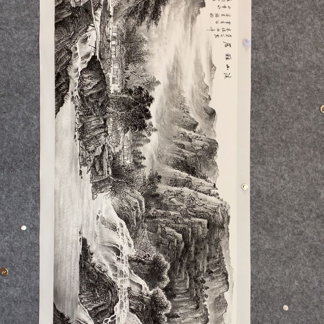 旅***途国画山水作品写意