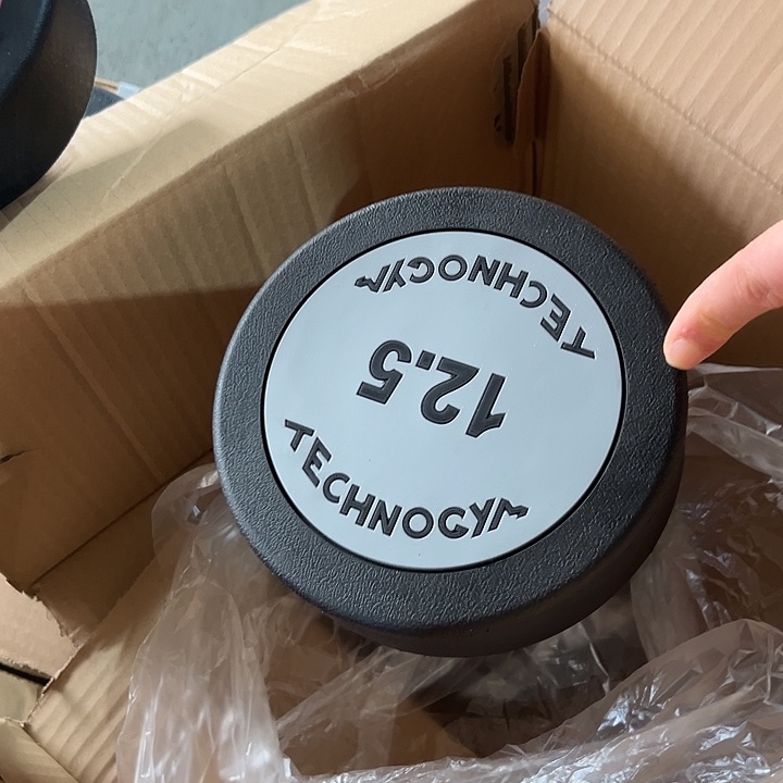 全新纯钢泰诺哑铃12.5公斤一对粉色