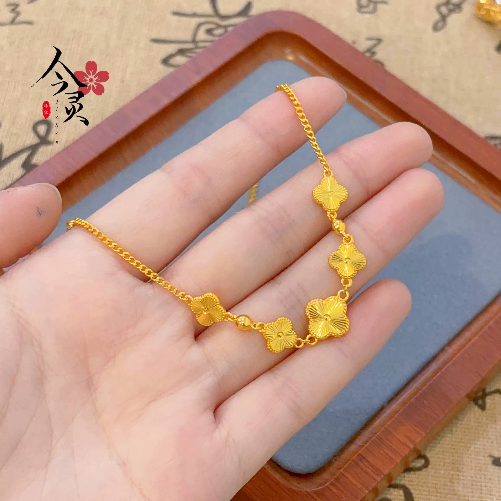 铜合金手链 新款五花百搭手链A015