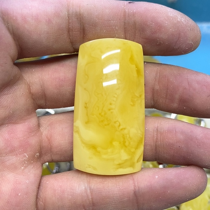 蜜蜡裸石未镶嵌吊坠