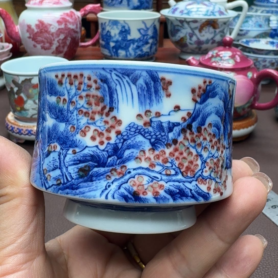 瓷片景德镇仿古手工制作精品展示