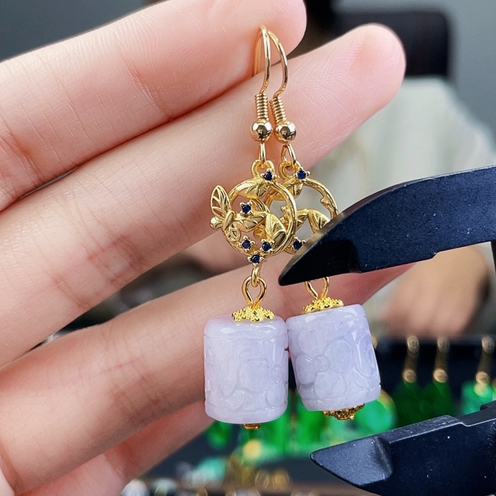 翡翠耳饰未镶嵌饰品