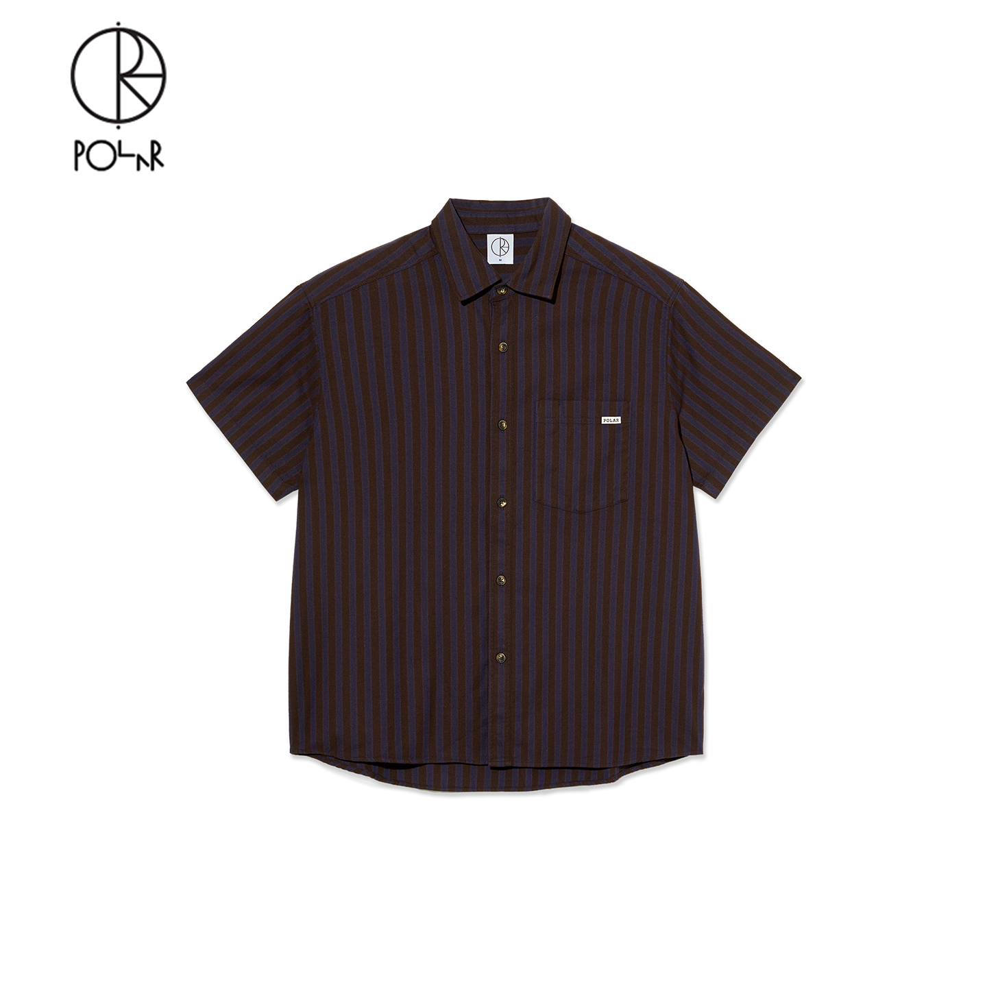 Polar Skate Co Mitchell Shirt 长条纹复古街头男女短袖衬衫潮