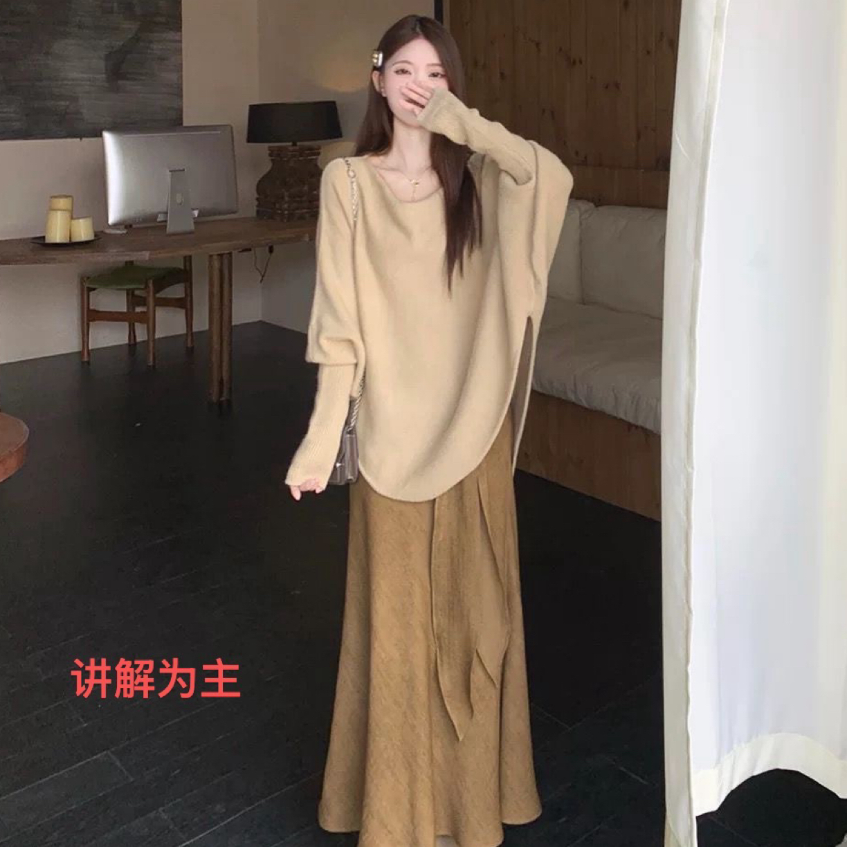 大码女装早秋新款法式慵懒风简约通勤时尚套装气质初恋风御姐风