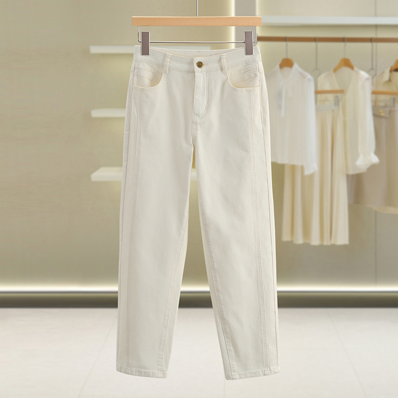 【伍莎-自营】百搭时尚通勤牛仔裤#WYL55Z034