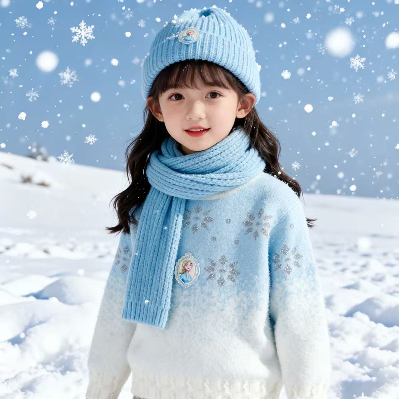 【】DL25007新款冬季女宝时尚百搭毛衣