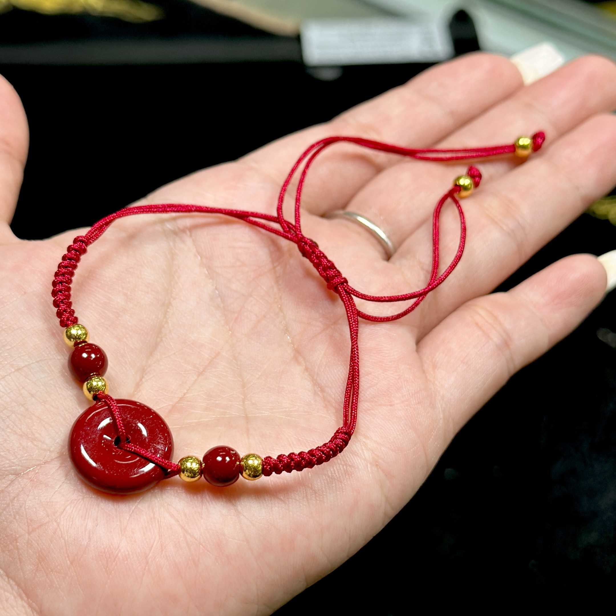 含辰砂工艺品【CH】朱砂手绳（多样性发其一）