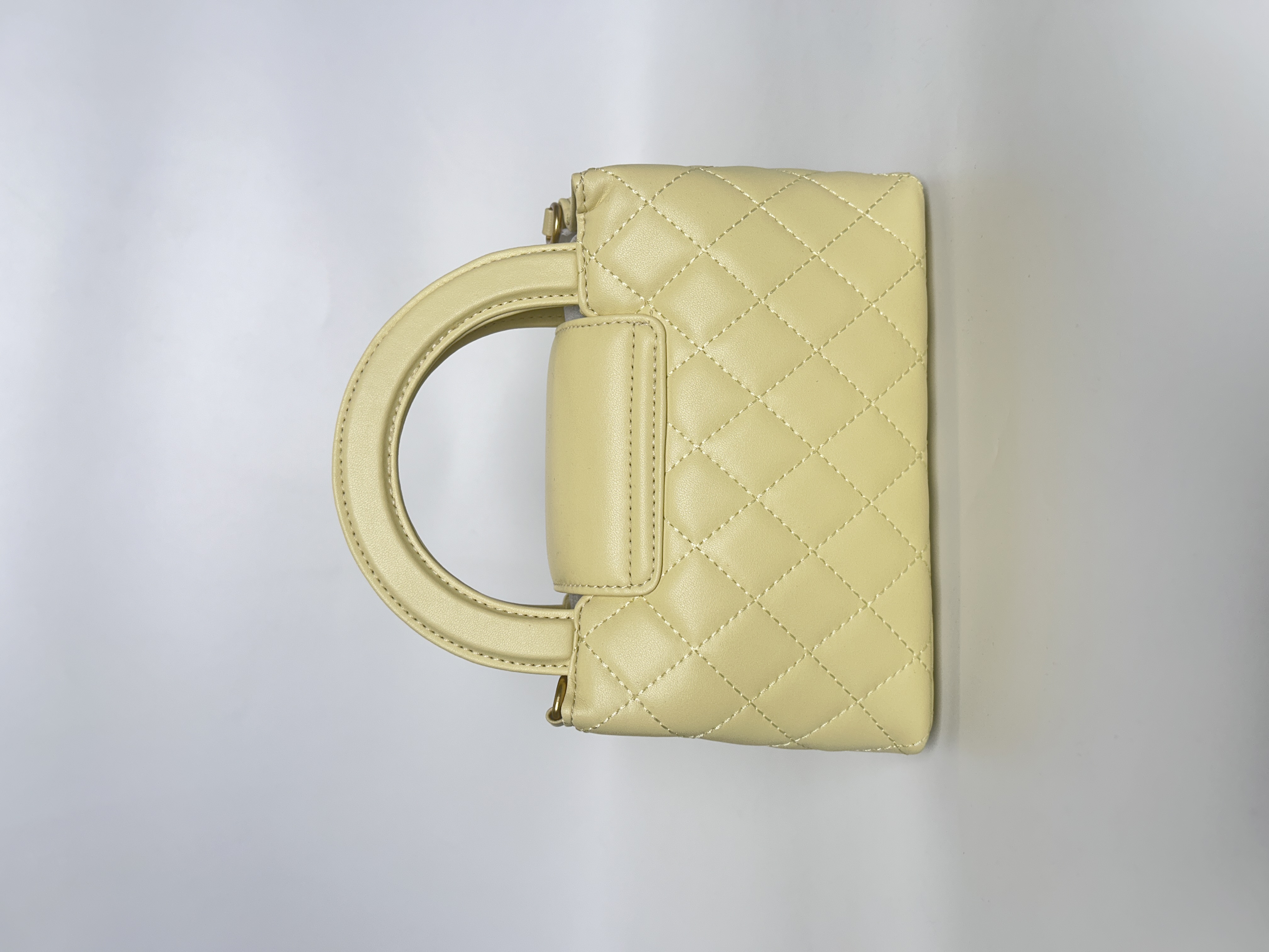 时尚百搭真皮女包  想  菱格腋下手提  k 黄色  10429