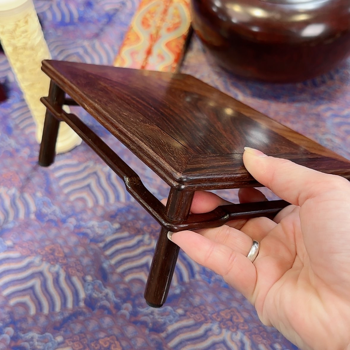 【闪购商品】红酸枝木类成套家具大****胆小花几