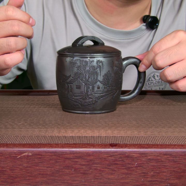 茶杯紫砂高货放漏