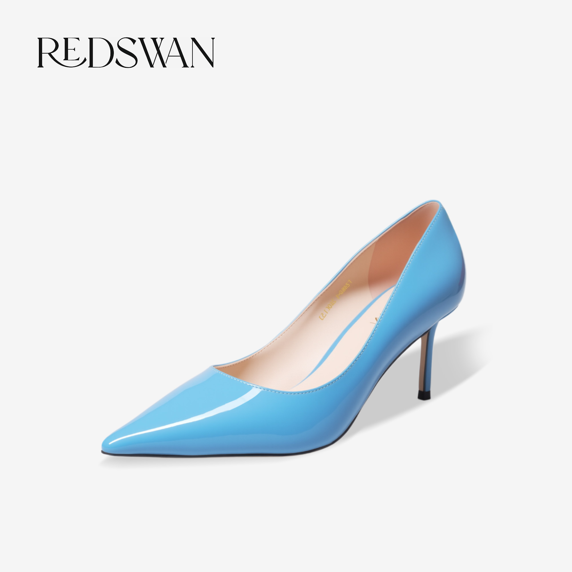 REDSWAN孔雀蓝 浅口尖头高跟鞋女鞋单鞋时尚女细跟百搭气质轻奢鞋