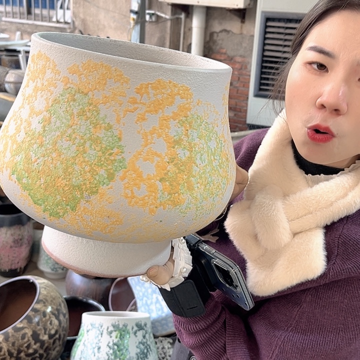 正品口22高25花盆……