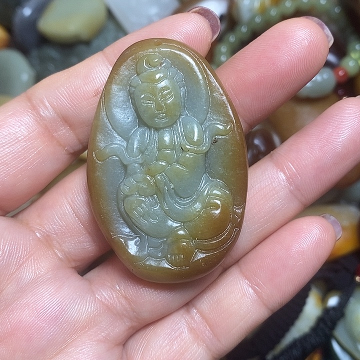 和田玉未镶嵌挂件