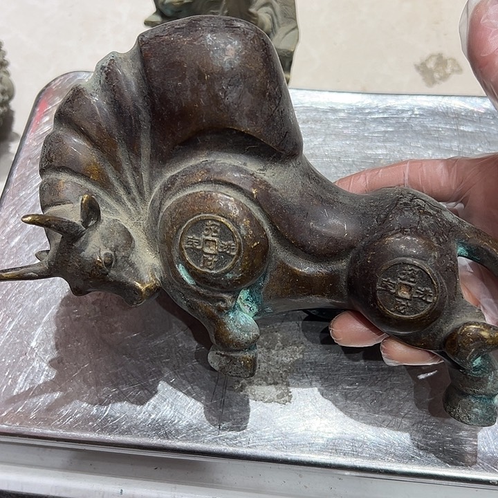 黄铜摆件工艺品cai' liao