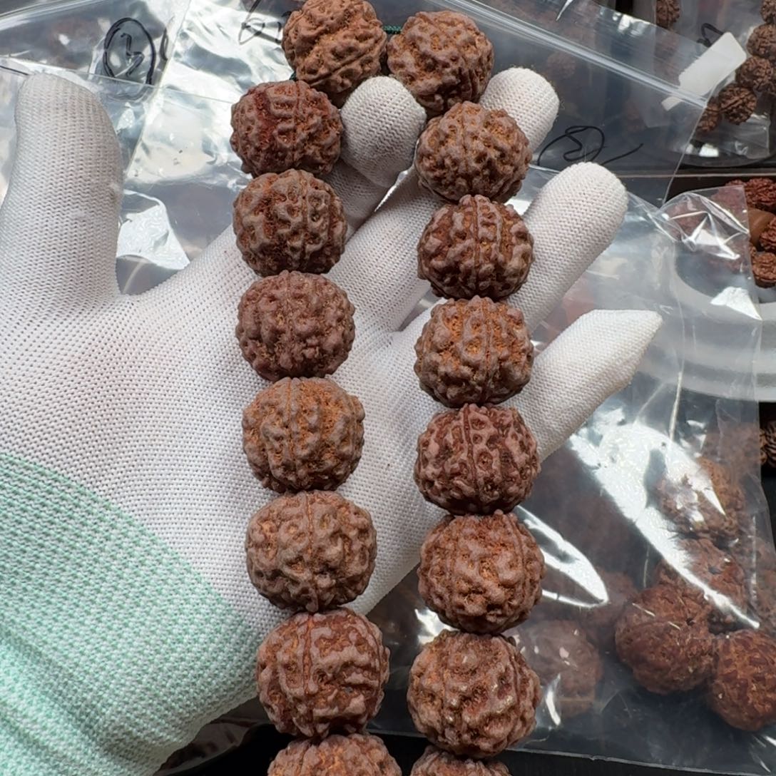 金刚菩提手串23大粗筋水晶铁籽602头货