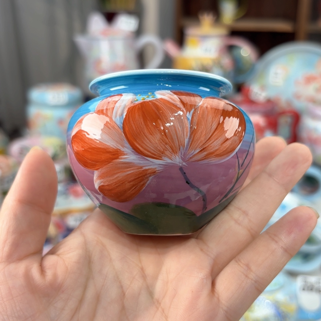 景德镇手绘高温釉下彩陶瓷茶具