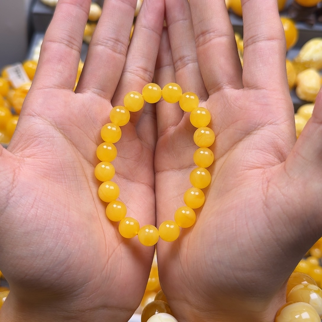 蜜蜡珠宝奇石未镶嵌10mm