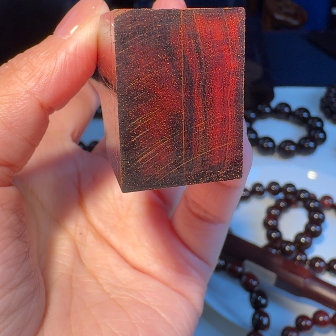 白***黑手串/手链小叶紫檀日本三味线琴尾杆高油密品质