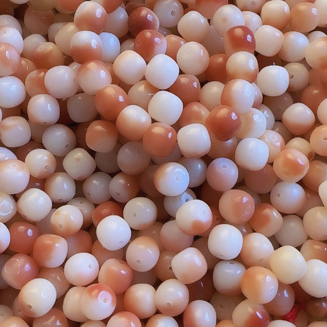 白玉菩提吊坠110颗 11*12微醺野梅