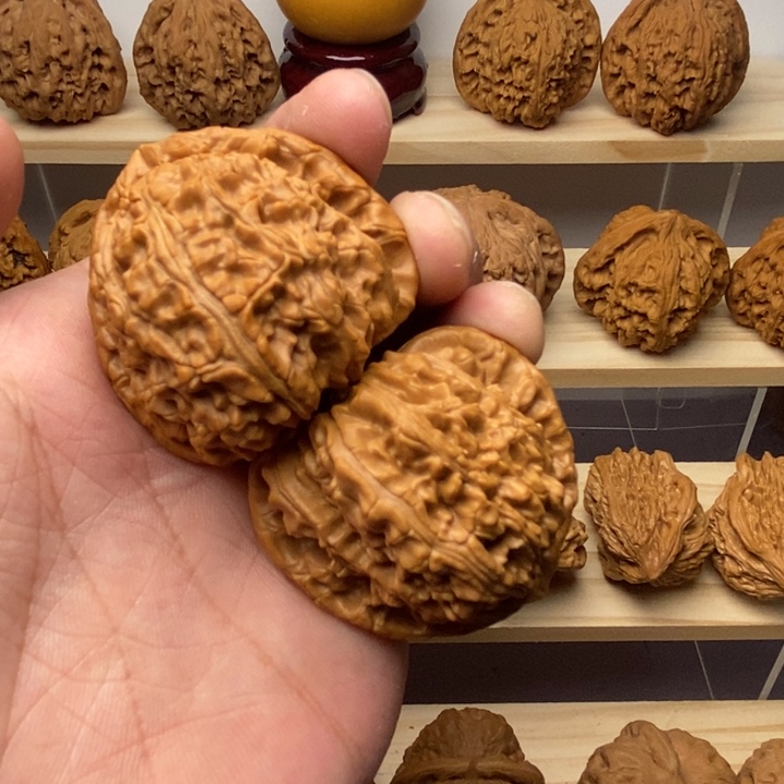 把件核桃玩*龙三角白