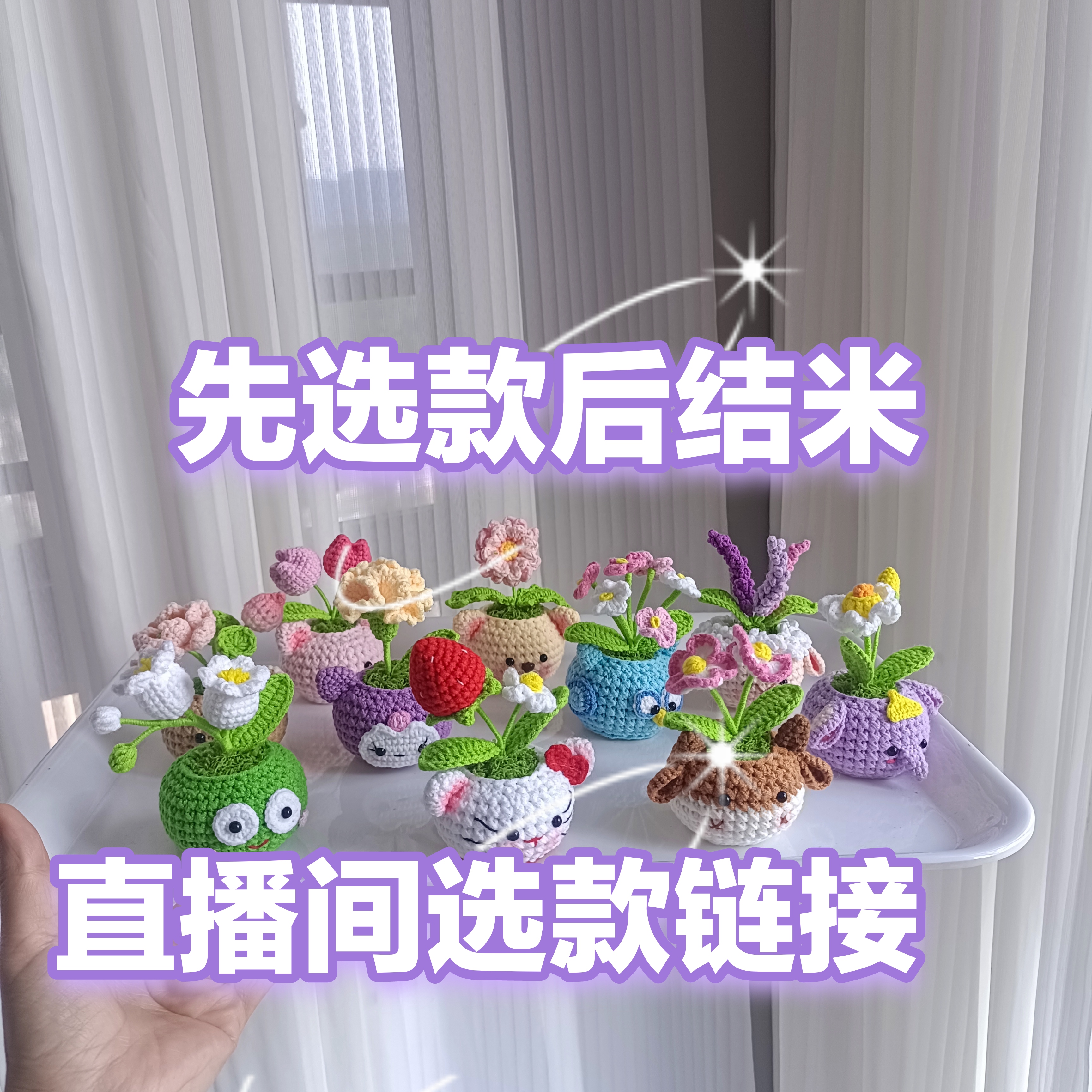 直播间选款链接请勿直接拍盆栽花束玩偶挂件