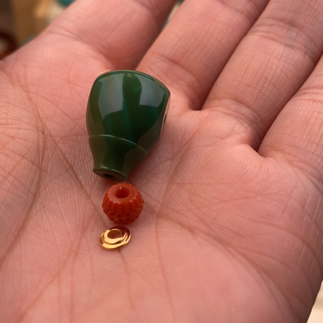 18K金镶嵌绿松石配饰会*的