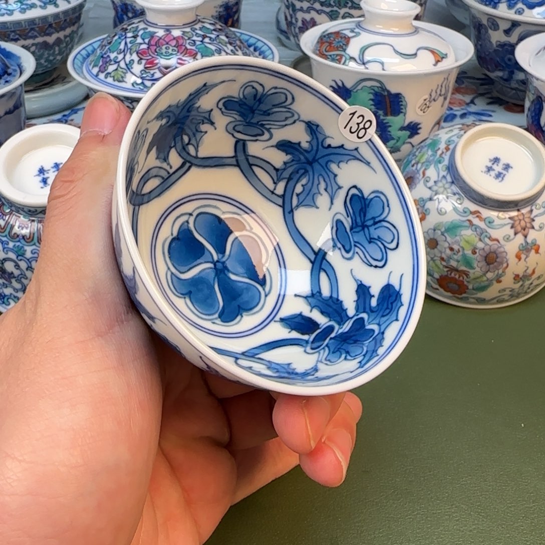 彦祖纯手工手绘茶具138