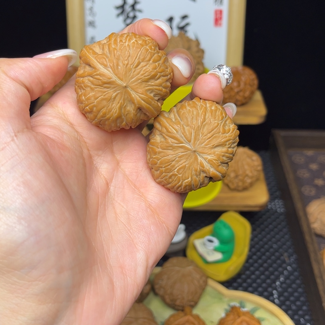 吊坠文玩核桃铁锤39全白茬