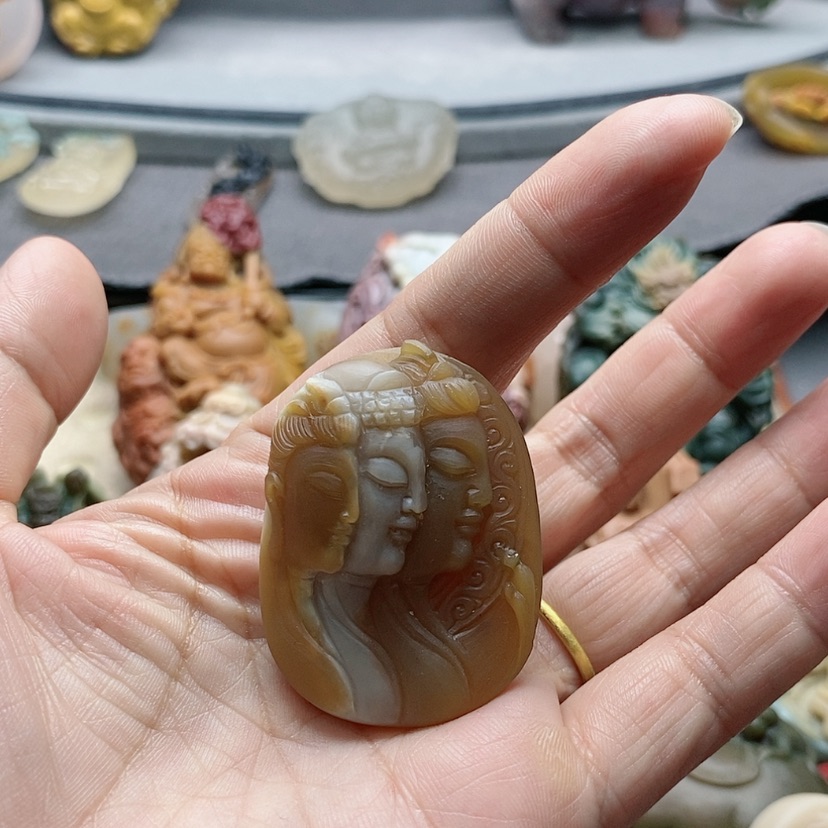 【闪购商品】未镶嵌吊坠定制玛瑙