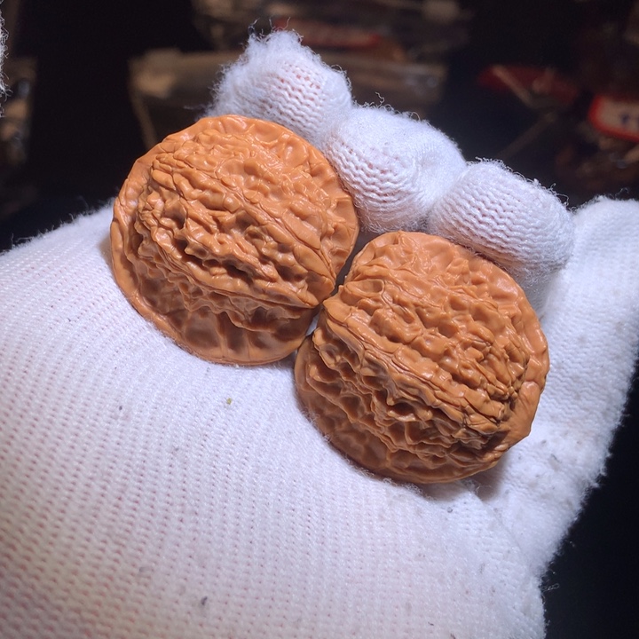 把件文玩核桃B2全品无修平顶狮子头