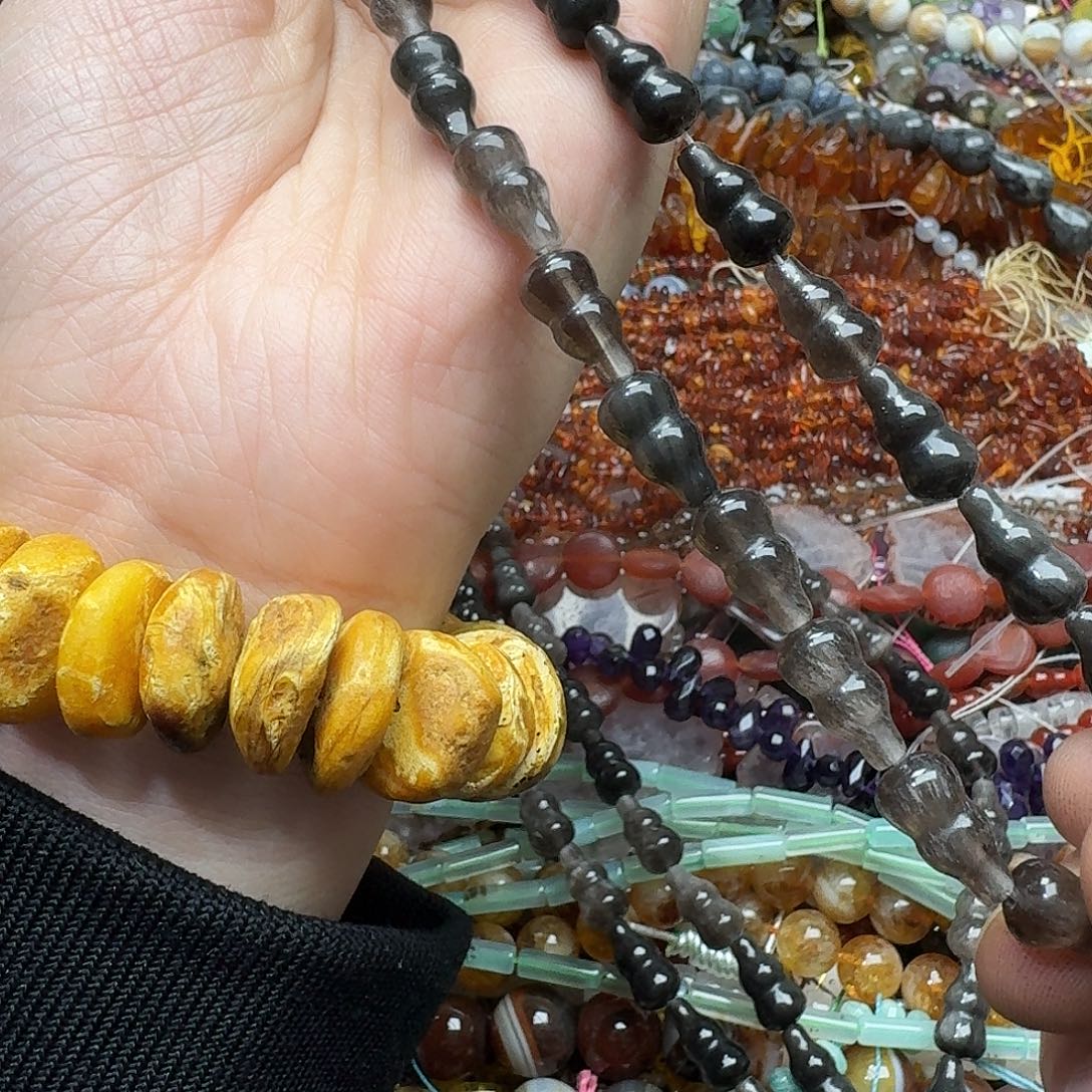 玛瑙/玉髓合金珠宝半成品一条8x14mm银耀葫芦