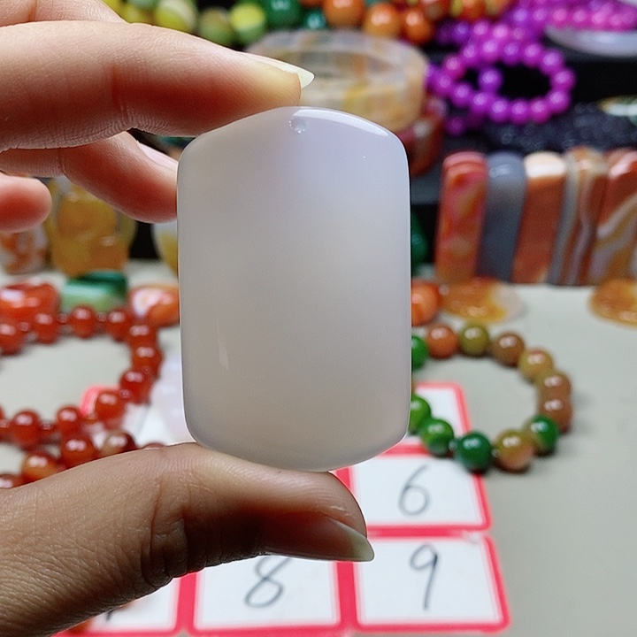 未镶嵌吊坠(不含链)玛瑙/玉髓静*