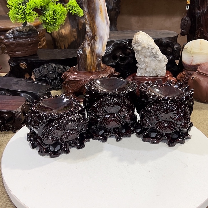 木三个葫芦水晶球底座