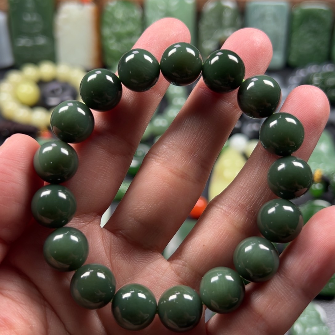 和田玉手串未镶嵌