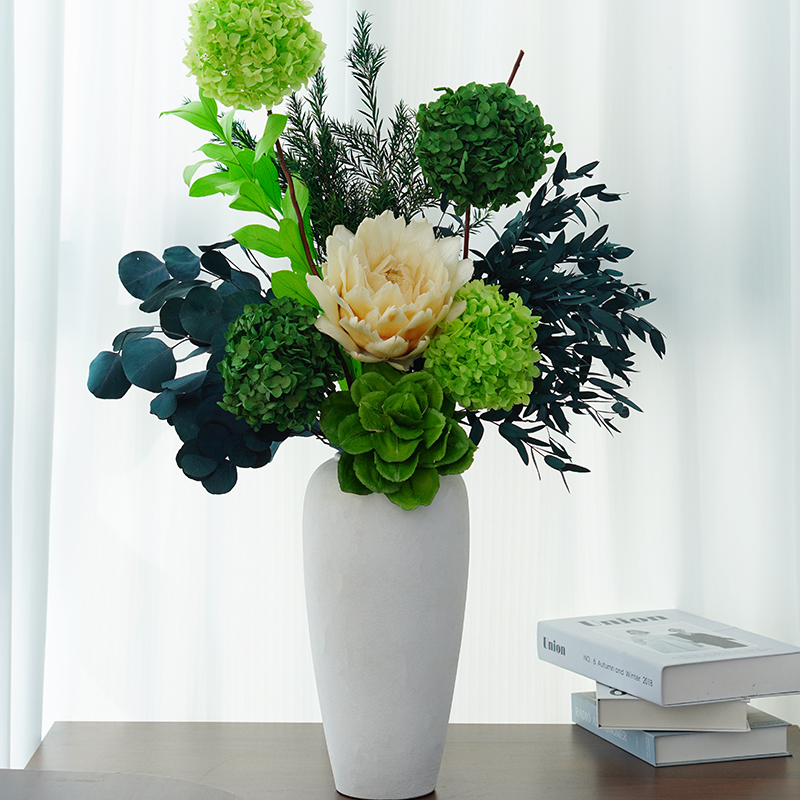 现代简约风玄关电视柜摆件，扇形单面观-心灵净土