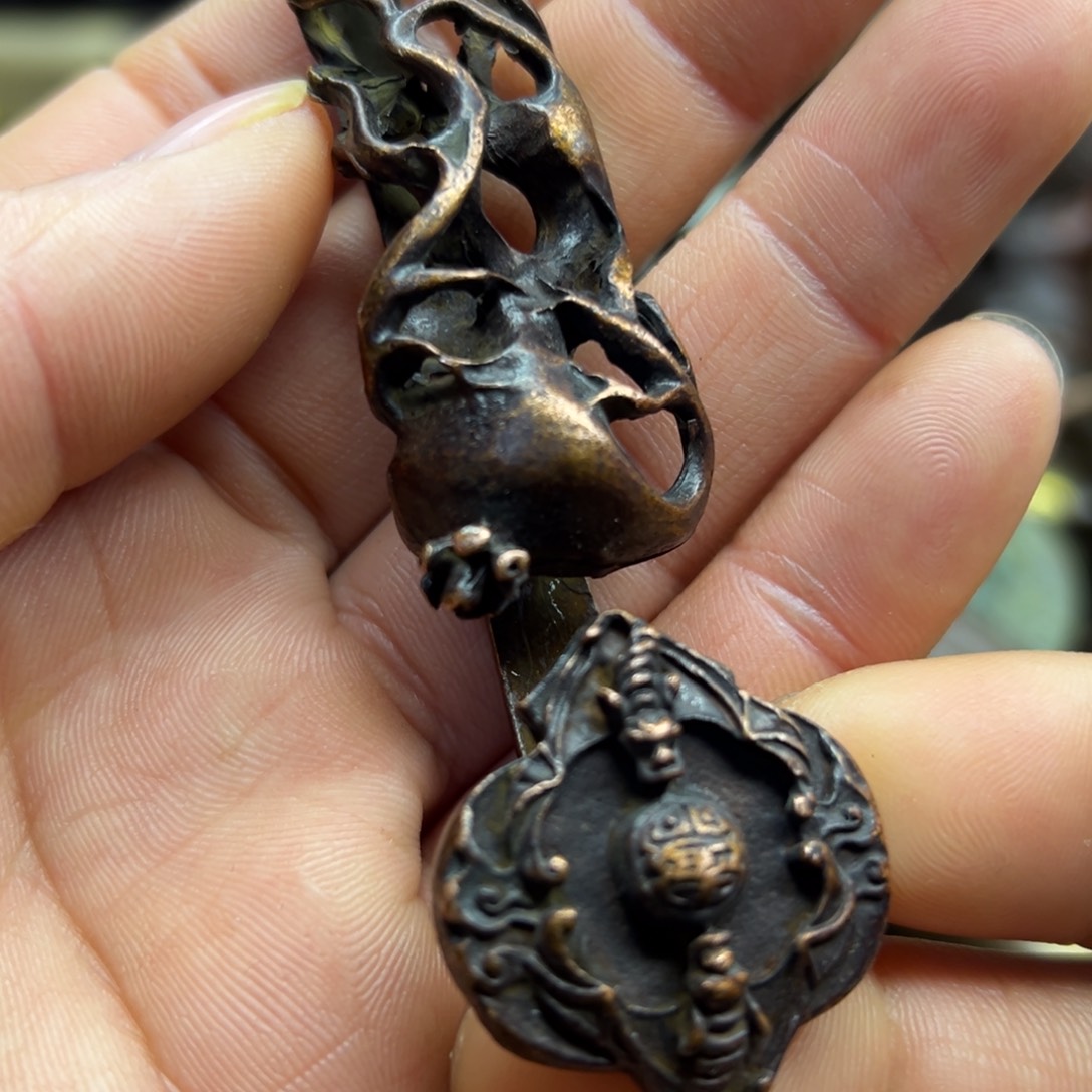 铜摆件欢迎欢迎你