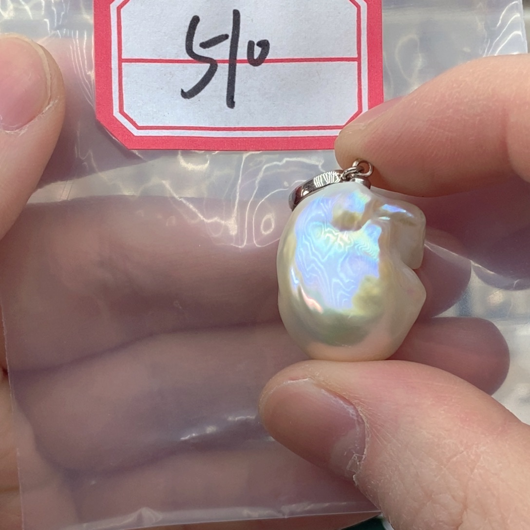 淡水珍珠颈饰银S925镶嵌