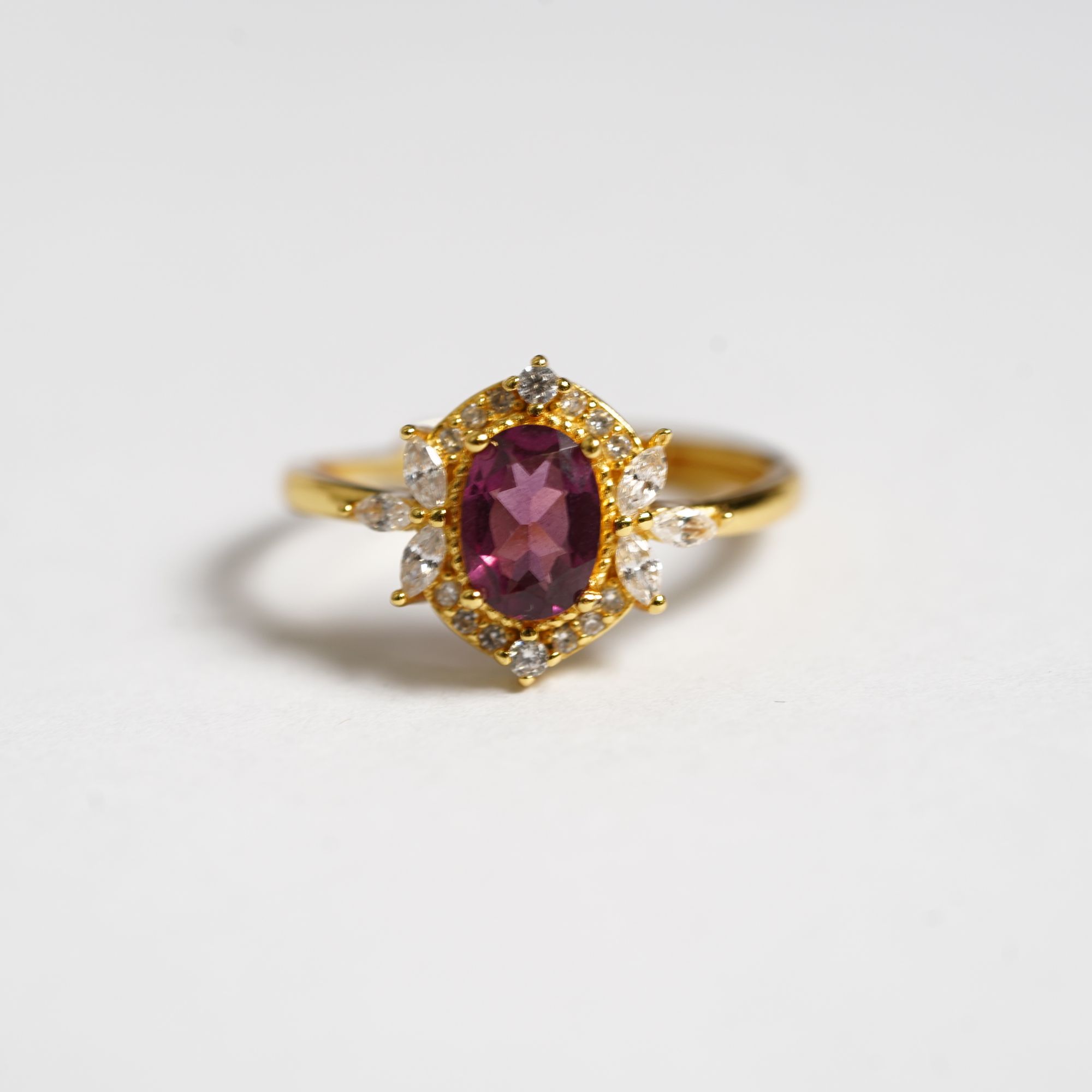 JSSLJ0760-石榴石戒指（主石约：1CT)