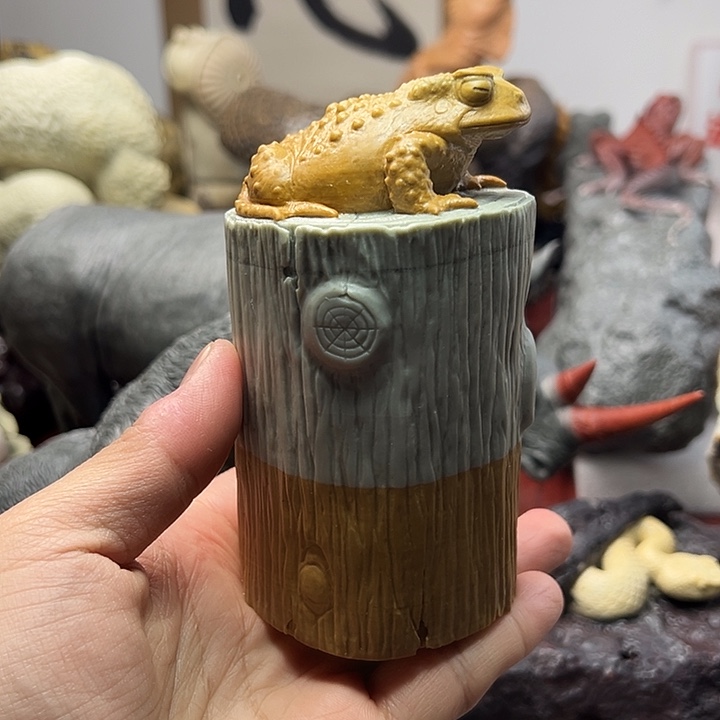 东北石松花石摆件