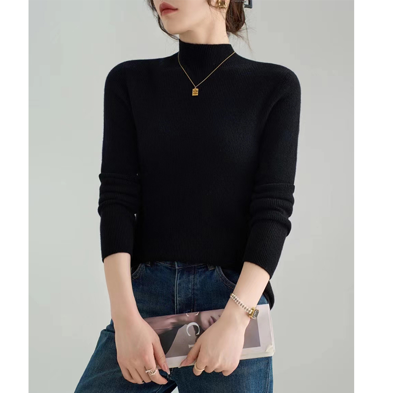 2025年秋冬新款时尚女装百搭羊毛打底衫G1CJ91G1878