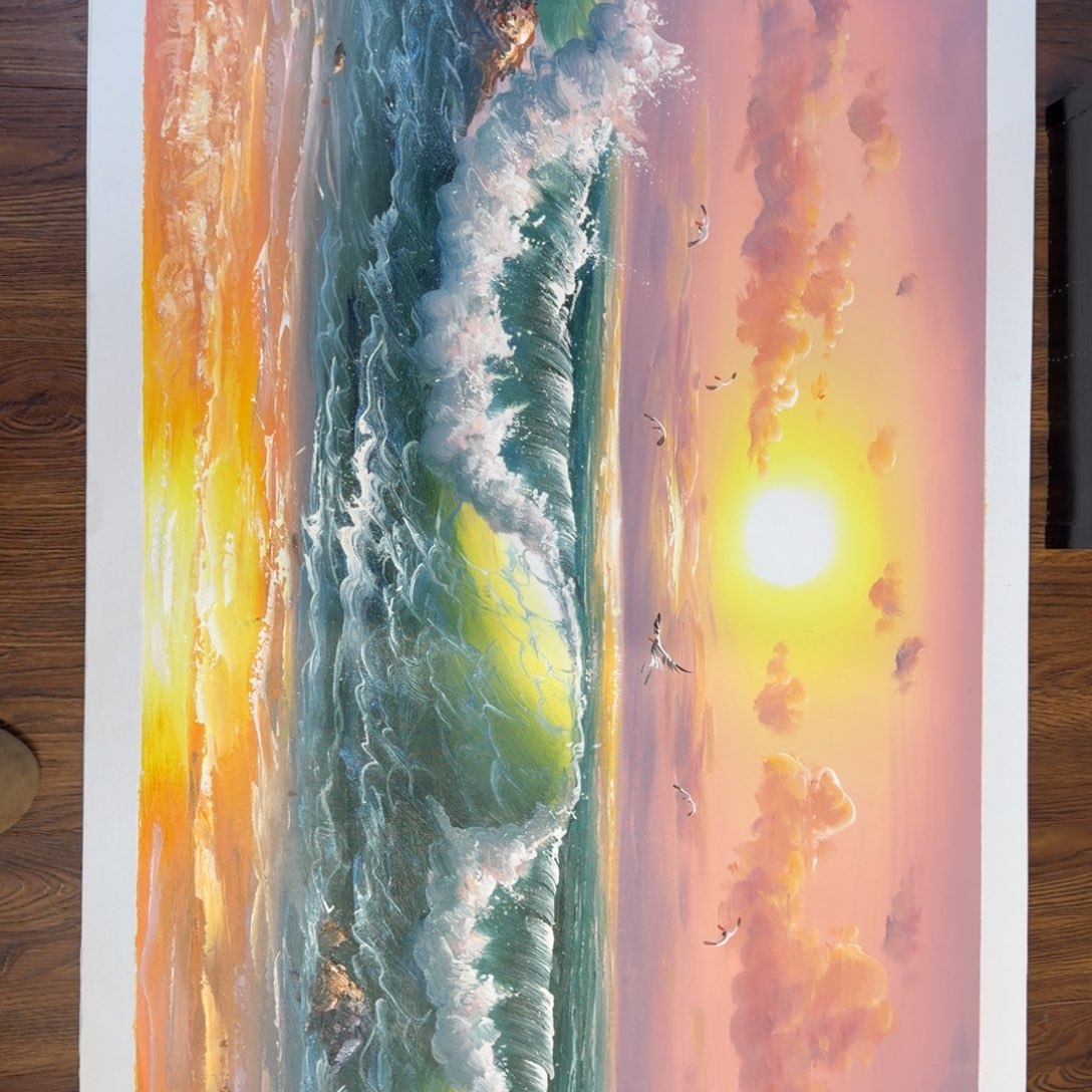 油画在哪呢我在你家人那里