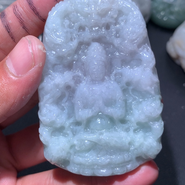 翡翠未镶嵌颈饰保真天然a货翡翠