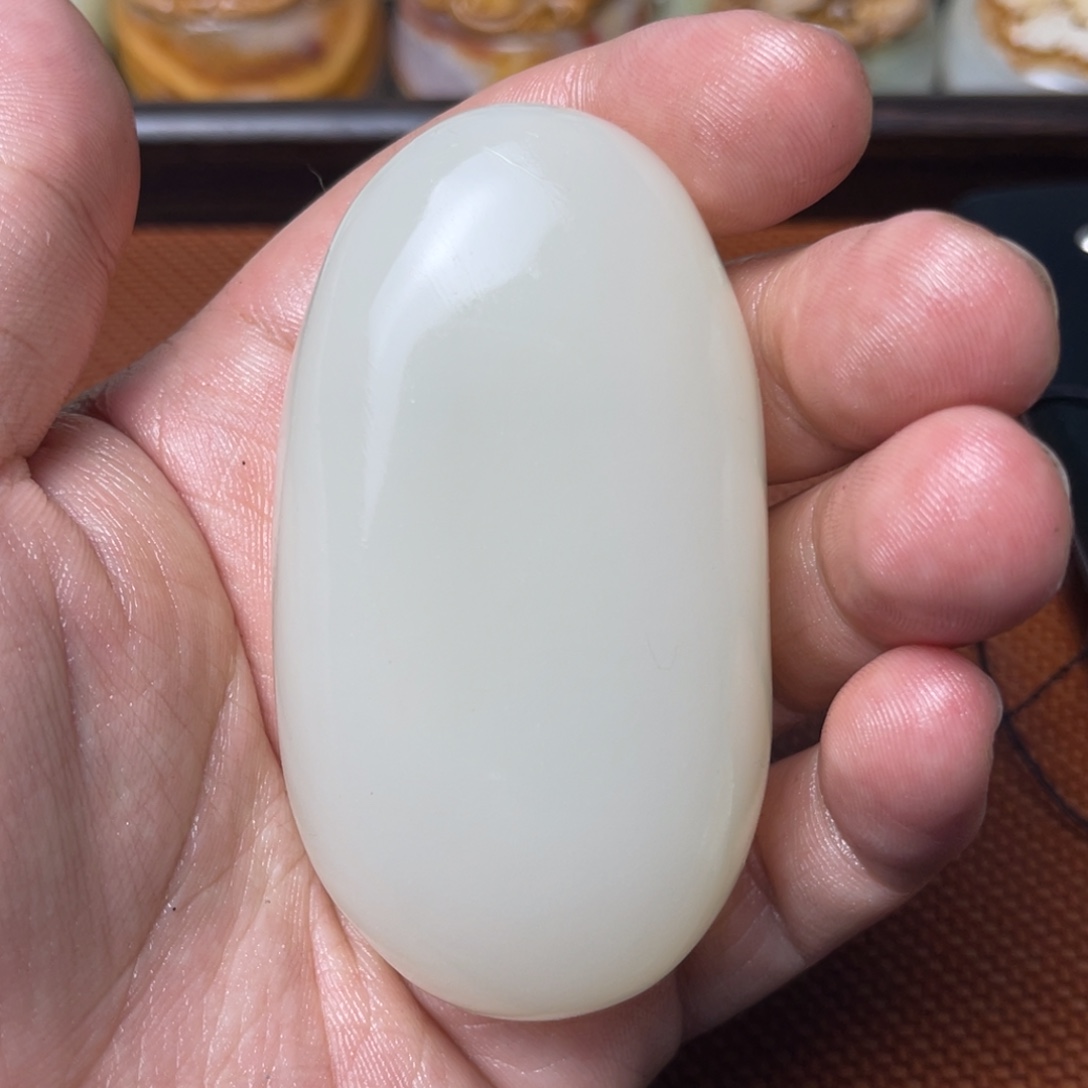 石材天然方解石手把件不退换