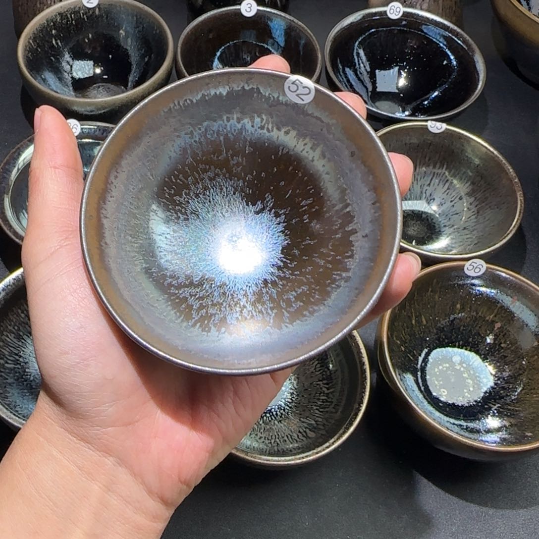 茶盏精品柴烧放漏放漏52