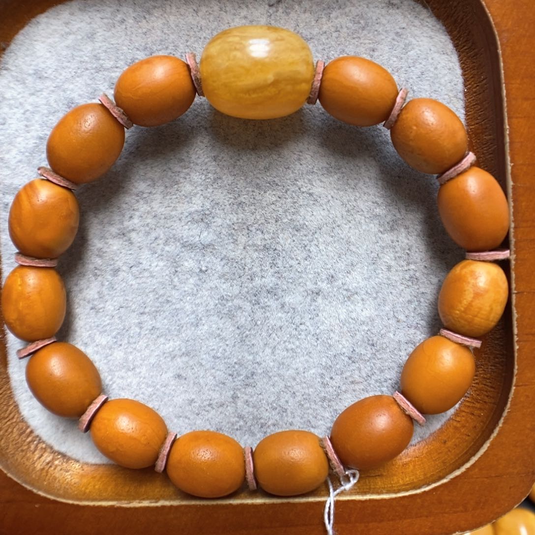 蜜蜡手串未镶嵌蜜蜡