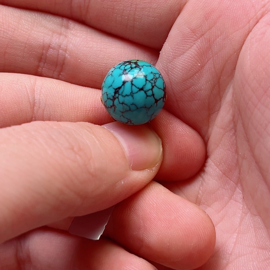 绿松石14.3圆珠未镶嵌