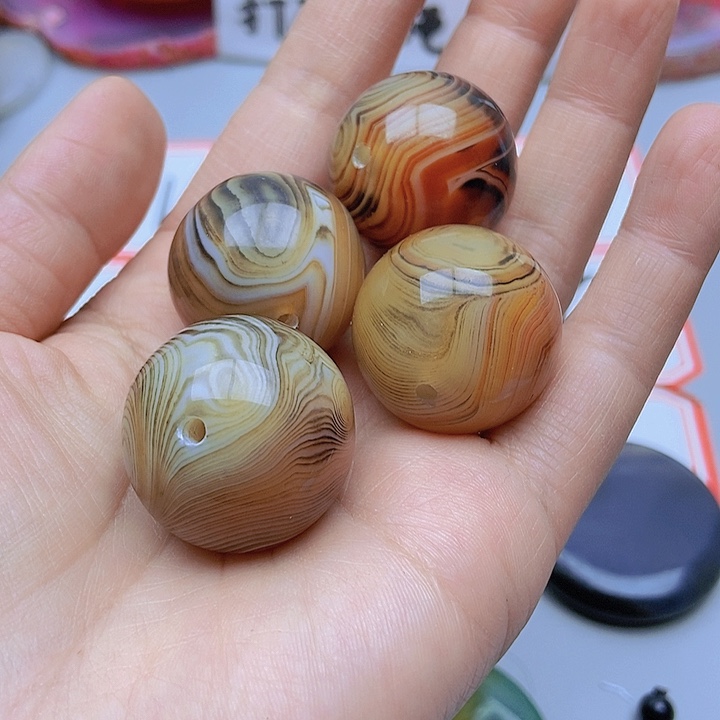 【闪购商品】玛瑙/玉髓珠宝半成品未镶嵌金**瑰